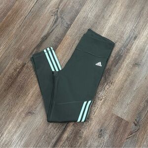 Adidas Climalite green pants leggings Medium